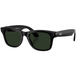 Умные очки Ray-Ban Meta* Wayfarer Gen 2 Shiny Black, Фотохромные линзы Clear to Graphite Green Transitions (RW4012), размер M